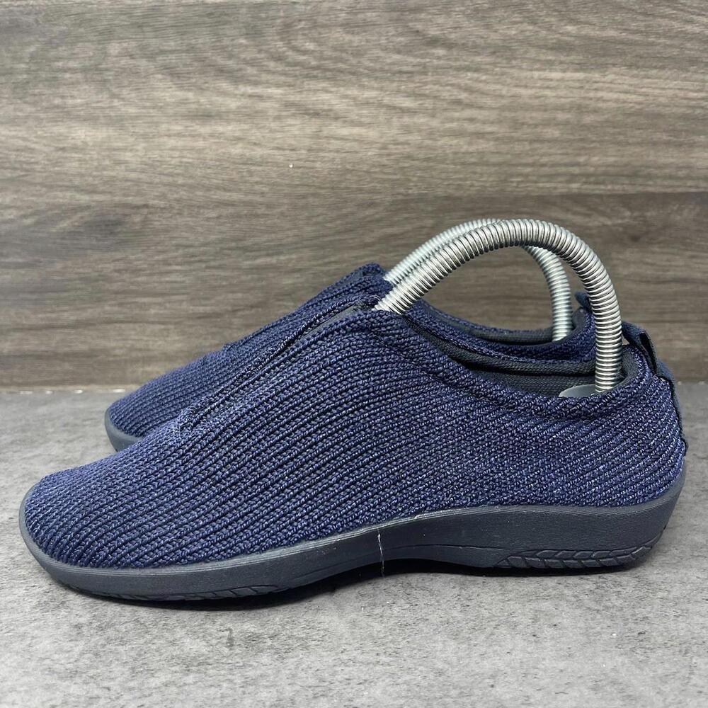 Arcopedico Shoes Womens Size 6.5 (37) Blue Slip On Sneakers Stretch